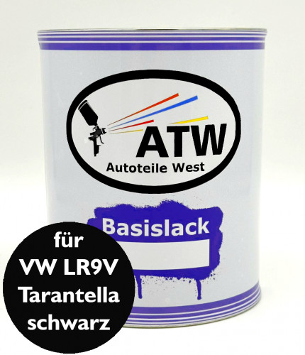 Autolack für VW LR9V Tarantellaschwarz